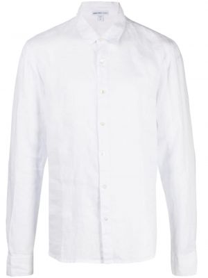 Ľanová košeľa James Perse biela