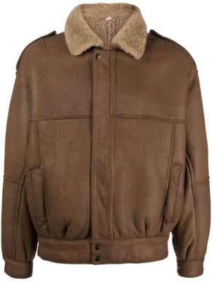 Kožna jakna A.n.g.e.l.o. Vintage Cult smeđa