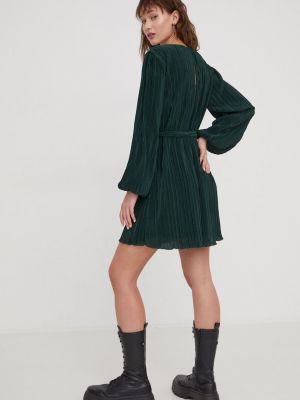 Mini šaty Abercrombie & Fitch zelené