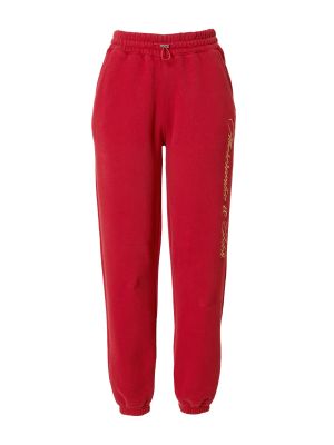 Спортни панталони Abercrombie & Fitch червено