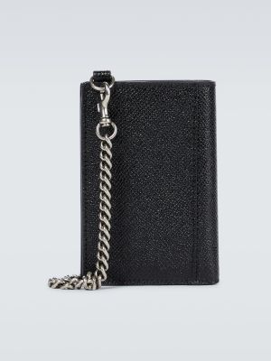 Kožená peněženka Balenciaga černá