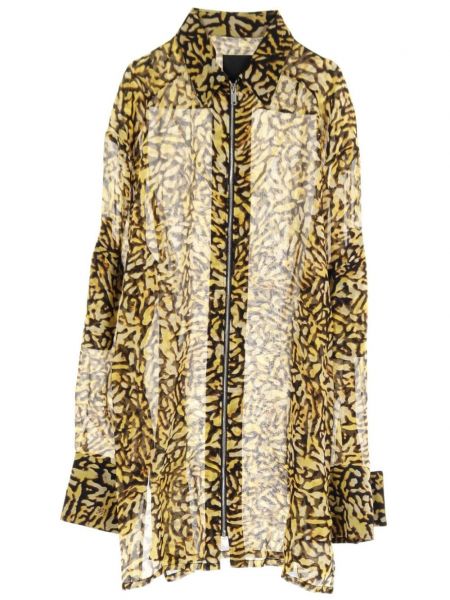 Hedvábná košile na zip s potiskem Givenchy Pre-owned