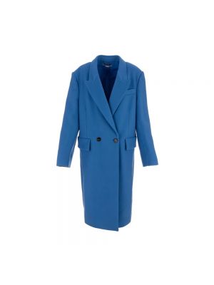 Manteau en laine Stella Mccartney bleu
