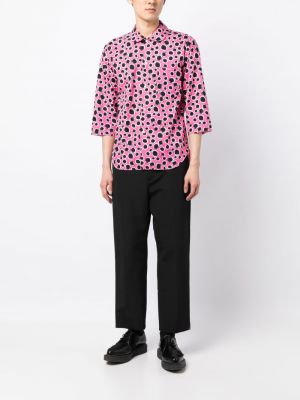 Kokvilnas krekls ar apdruku ar leoparda rakstu Black Comme Des Garçons
