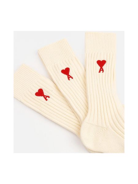 Socken aus baumwoll Ami Paris weiß