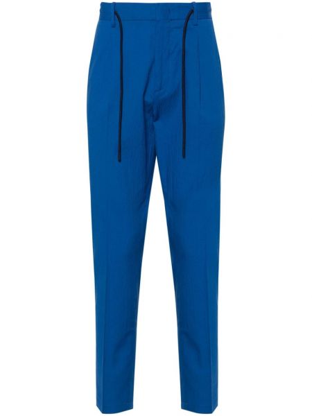 Spodnie plisowane Manuel Ritz niebieskie
