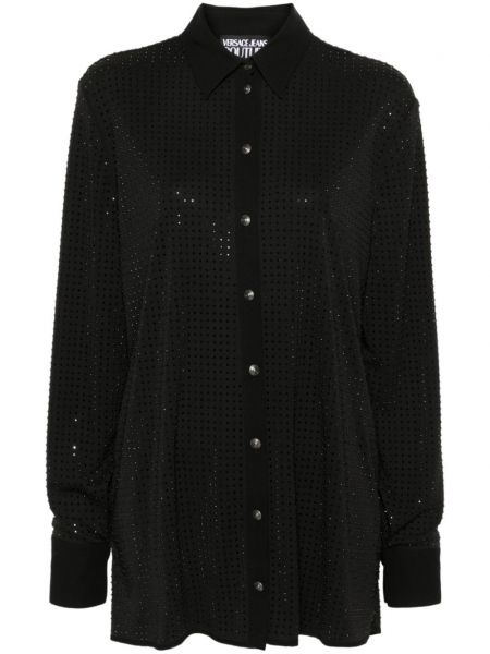 Džinsa krekls ar kristāliem Versace Jeans Couture