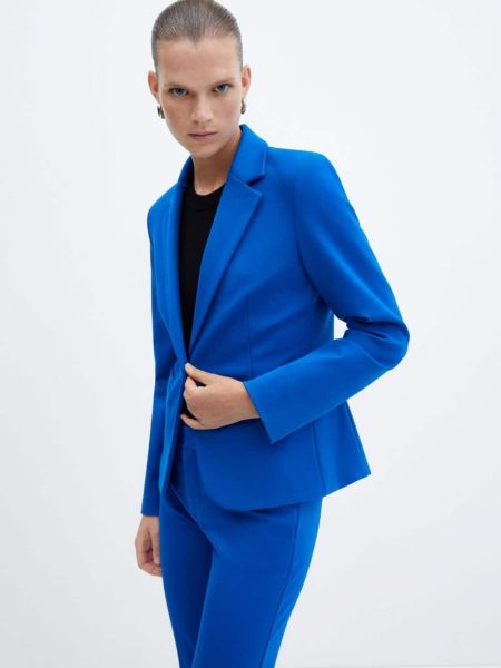 Приталенный пиджак Mango синий