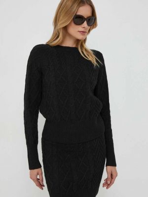 Vlněný svetr Sisley černý