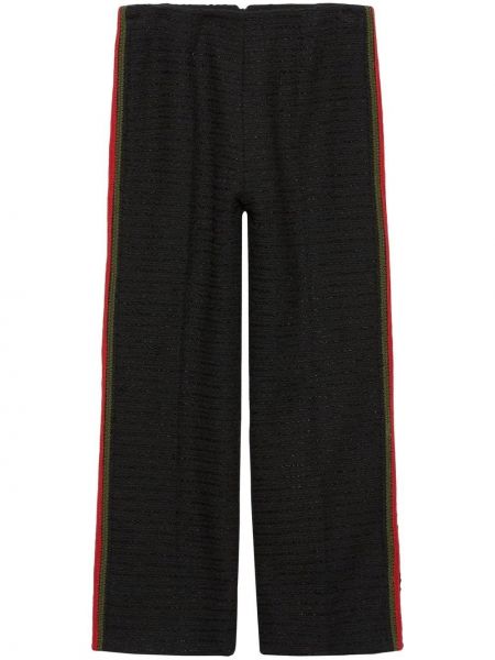 Pantaloni in tweed Gucci nero