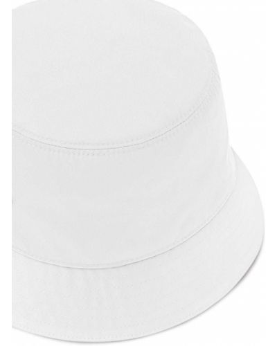 Nylonowy kapelusz Prada biały