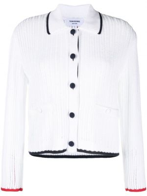 Polo en tricot Thom Browne blanc