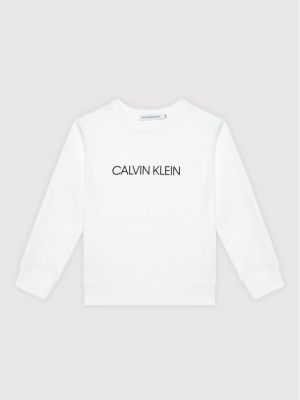 Sweat zippé Calvin Klein Jeans blanc