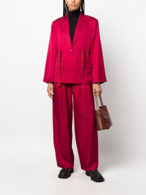 Spodnie relaxed fit By Malene Birger czerwone
