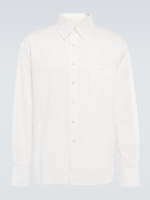 Хлопковая рубашка Commas белая