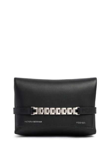 Lær mini bag Victoria Beckham svart