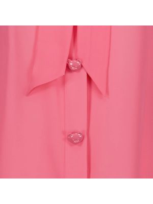 Blusa de seda sin mangas Moschino rosa