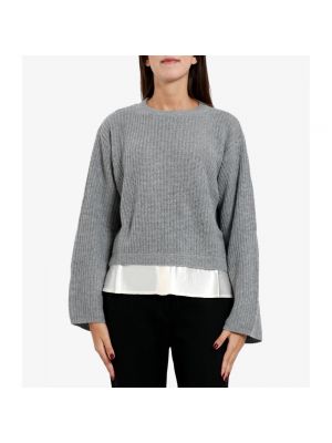 Jersey de lana de tela jersey Kaos gris