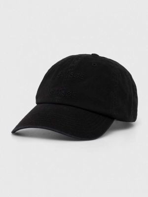 Βαμβακερό καπέλο Samsoe Samsoe μαύρο