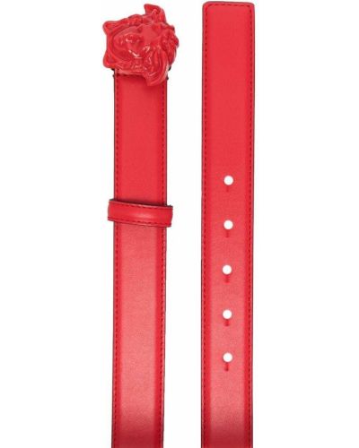 Cinturón con hebilla Versace rojo