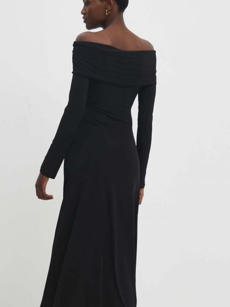 Midi ruha Answear Lab fekete
