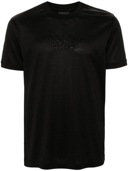 T-shirt à imprimé Emporio Armani noir