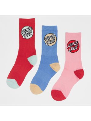 Pop Dot Sock (3 Pack) Santa Cruz
