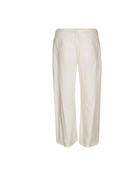 Pantalones rectos de algodón Jejia blanco