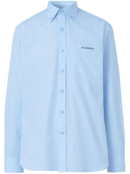 Camicia slim fit Burberry blu
