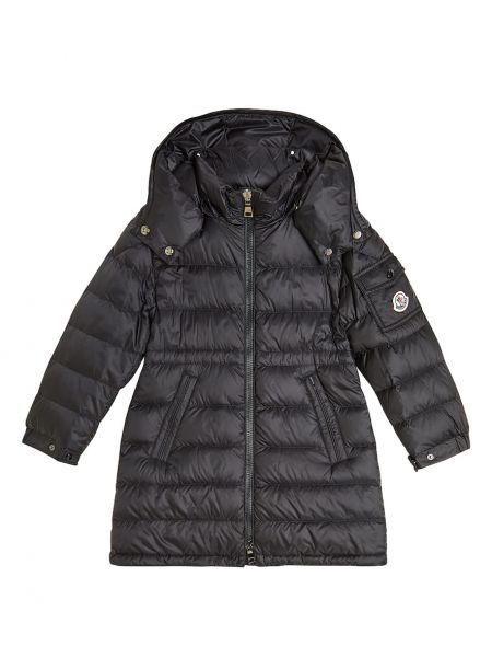 Untuva päällystakki tytöille Moncler Enfant musta