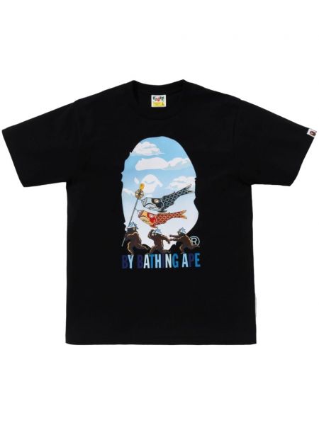 Памучна тениска A Bathing Ape® черно