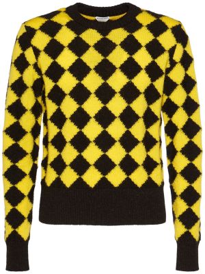 Vlnený sveter s vzorom argyle Bottega Veneta