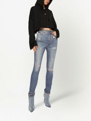 Slim fit skinny džíny s oděrkami Dolce & Gabbana