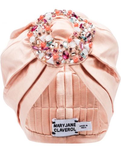 Gorra de cristal Maryjane Claverol rosa