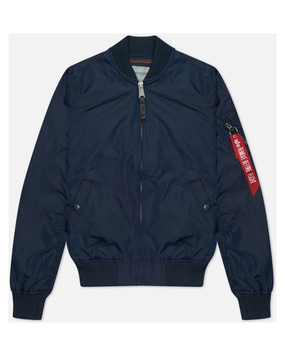 Женская куртка бомбер Alpha Industries MA-1 TT,  , размер M - Синий