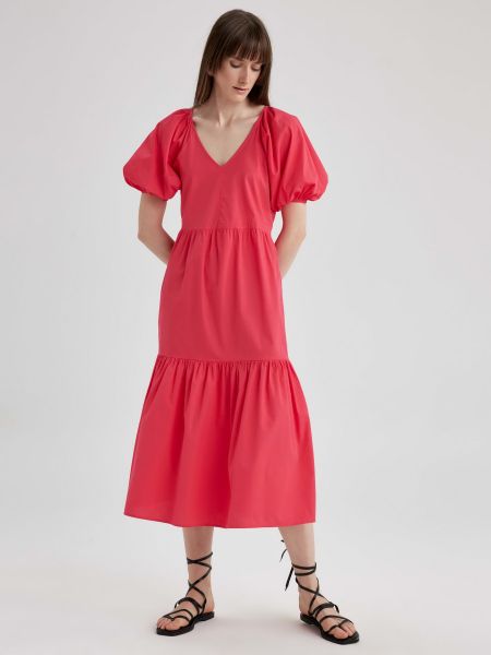 Длинное платье Defacto красное