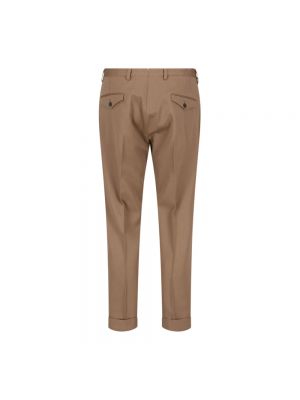 Pantalones chinos de lana slim fit Briglia marrón