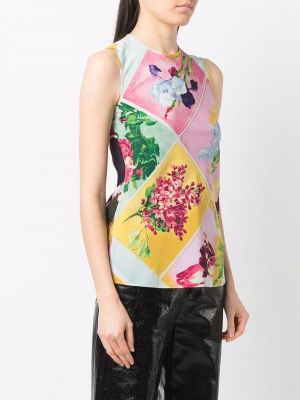 Květinová vesta s potiskem Jean Paul Gaultier Pre-owned růžová