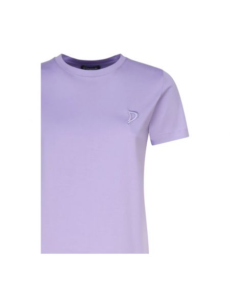 Camiseta de algodón Dondup violeta