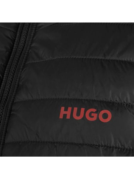 Chaleco sin mangas con capucha Hugo Boss negro