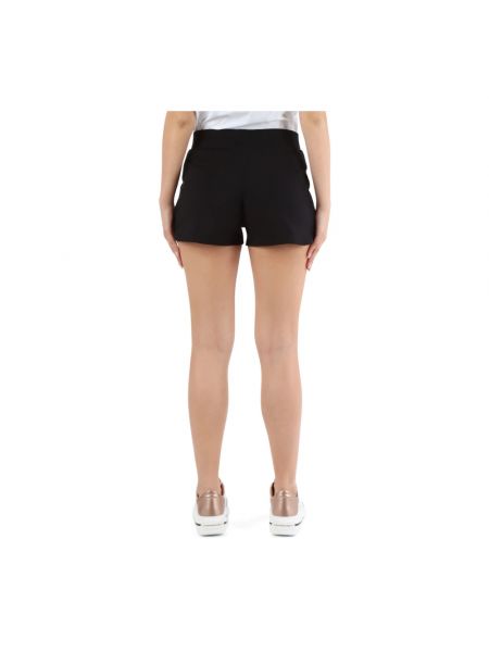 Pantalones cortos deportivos de algodón con estampado Moschino negro