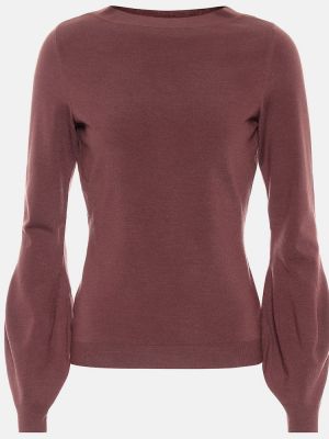 Vlnený sveter Alaã¯a hnedá
