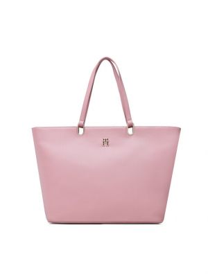 Τσάντα shopper Tommy Hilfiger ροζ