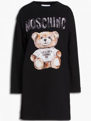 Бавовняне французьке плаття міні Moschino, чорне