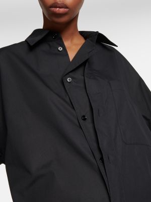 Camicia di cotone Lemaire nero