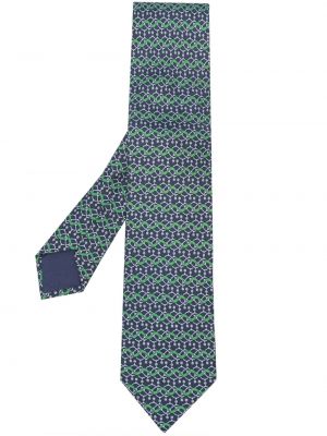 Μεταξωτή γραβάτα με σχέδιο Hermès