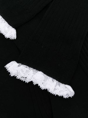 Krajkové ponožky Prada černé