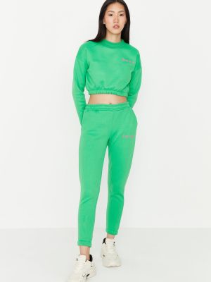 Spodnie dresowe Trendyol - Zielony