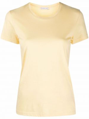 Camiseta de cuello redondo Moncler amarillo
