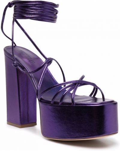 Sandales à plateforme Paris Texas violet